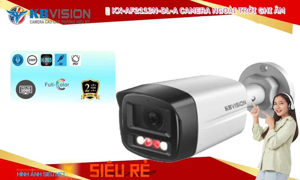 Camera IP POE Công nghệ nỗi bật Phân biệt người và động vật KX-AF2113N-DL-A KBvision Với giá cạnh tranh Camera IP POE Công nghệ nỗi bật Phân biệt người và động vật KX-AF2113N-DL-A KBvision Với giá cạnh tranh