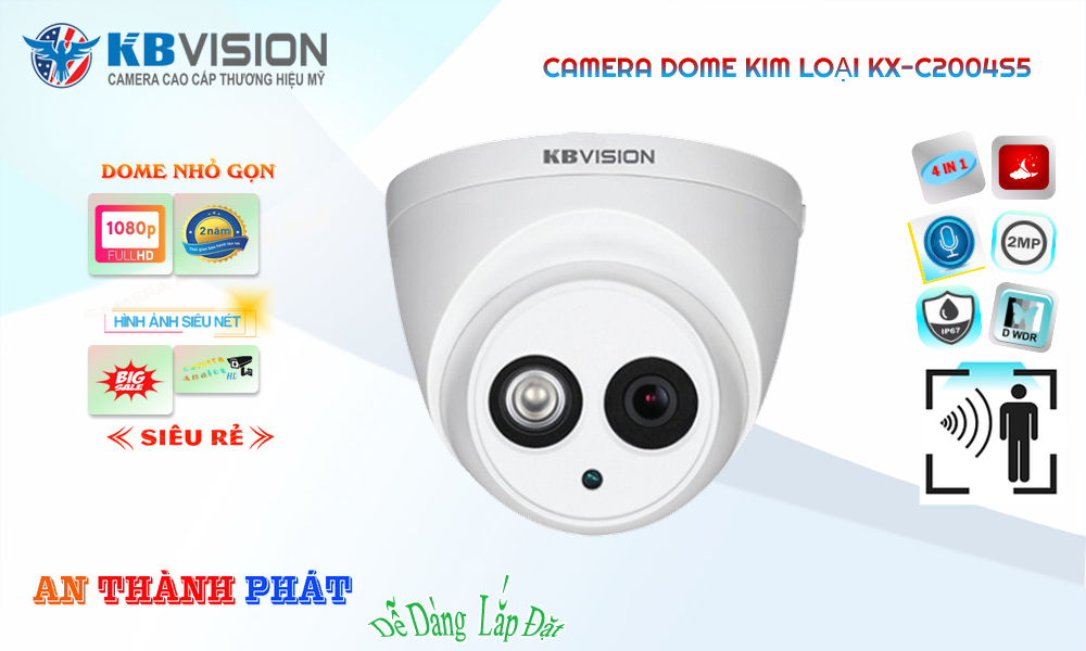 KX-C2004S5 Camera Giá Rẻ KBvision KX-C2004S5 Camera Giá Rẻ KBvision
