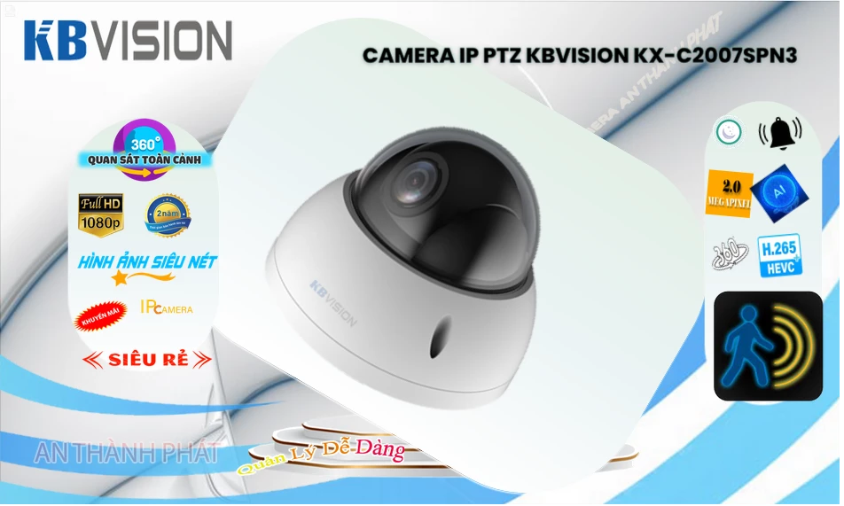 Camera KX-C2007sPN3  KBvision Giá rẻ