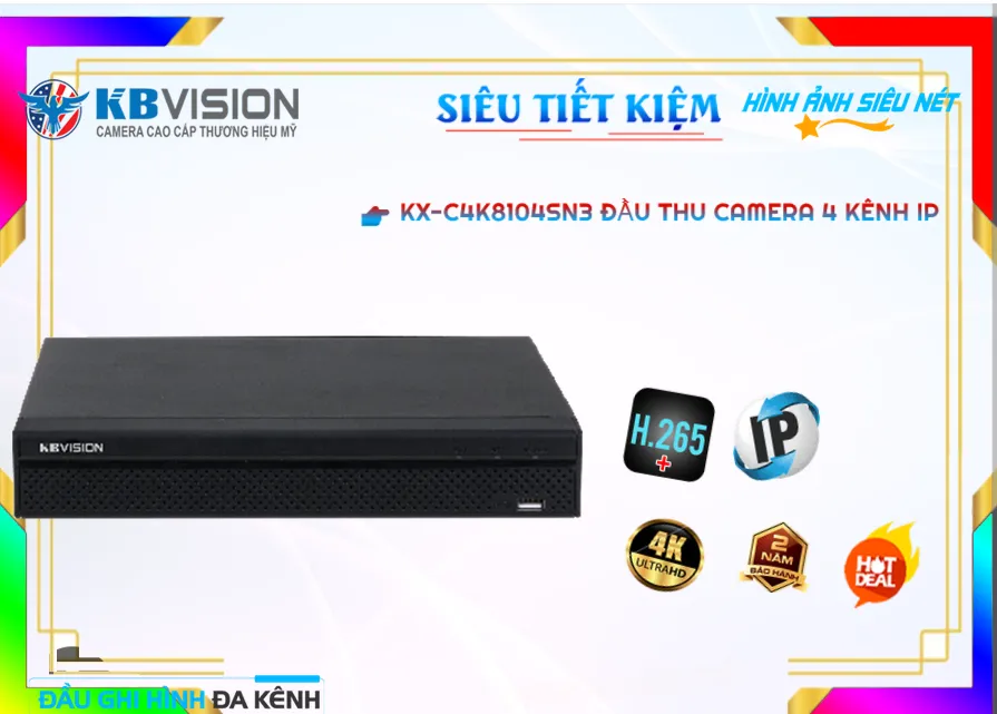 Đầu Ghi KX-C4K8104SN3 Giá rẻ Đầu Ghi KX-C4K8104SN3 Giá rẻ
