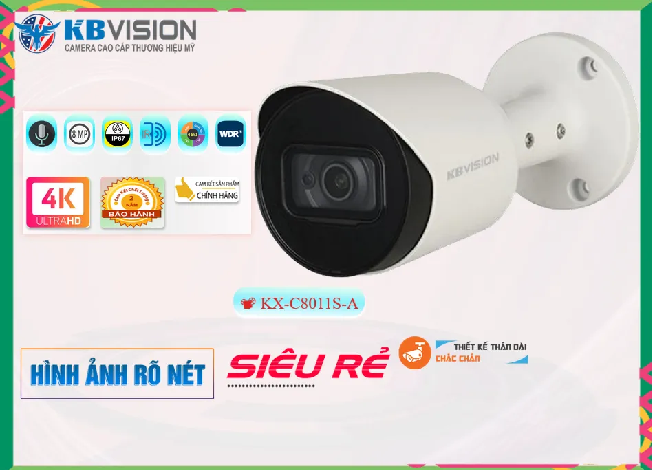 KX-C8011S-A sắc nét KBvision KX-C8011S-A sắc nét KBvision