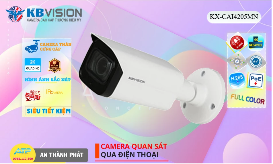 KX-CAi4205MN sắc nét KBvision