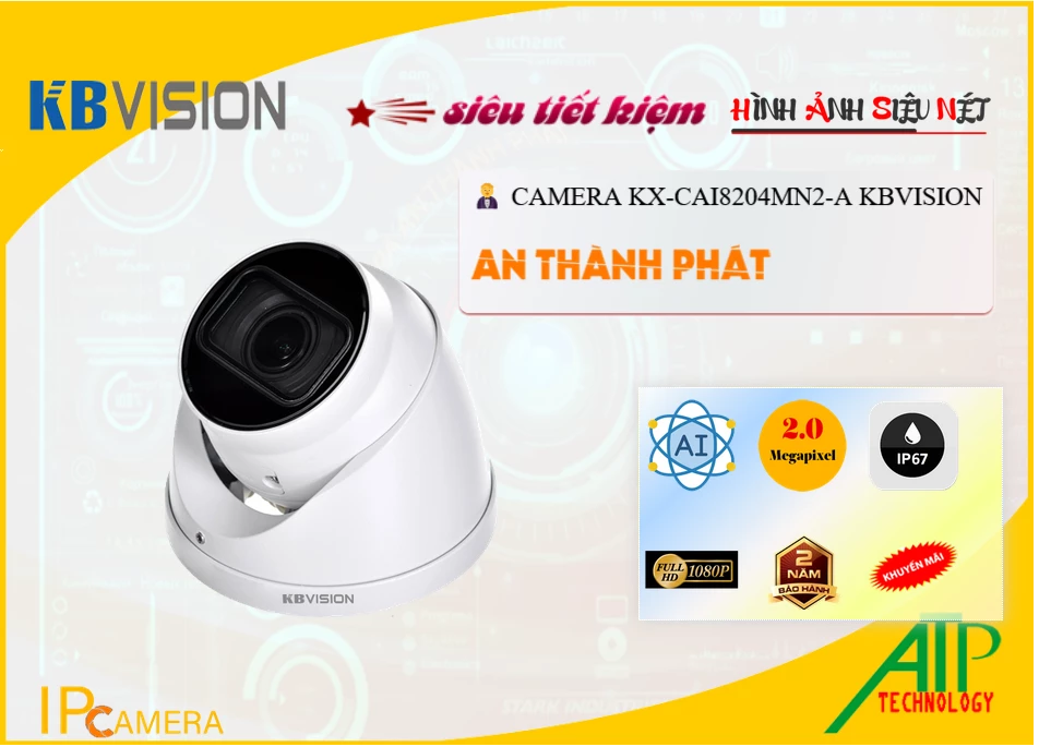 KX-CAi8204MN2-A sắc nét KBvision KX-CAi8204MN2-A sắc nét KBvision