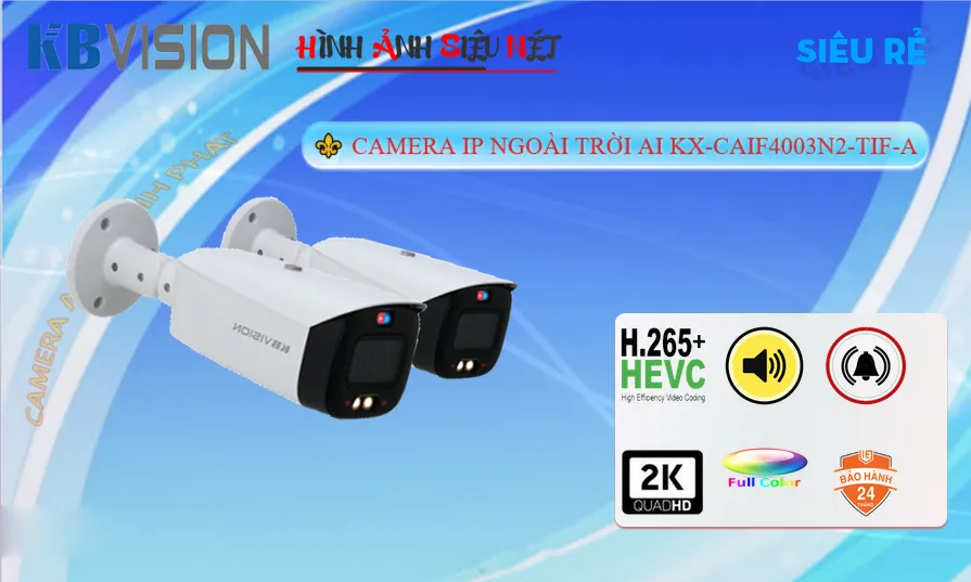 KX-CAiF4003N2-TiF-A IP với chức năng Cảm biến chuyển động chống trộm Camera Giá Rẻ KBvision KX-CAiF4003N2-TiF-A IP với chức năng Cảm biến chuyển động chống trộm Camera Giá Rẻ KBvision
