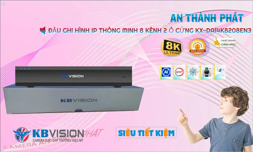 KX-DAi4K8208EN3 sắc nét KBvision KX-DAi4K8208EN3 sắc nét KBvision