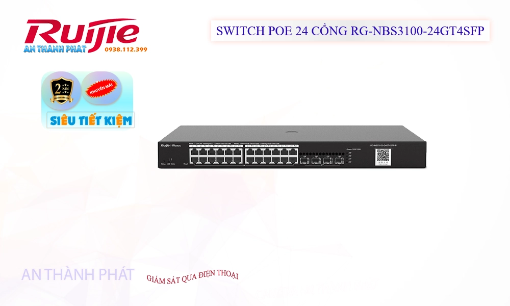 Hãng Ruijie  Bộ Quản Lý Mạng  RG-NBS3100-24GT4SFP