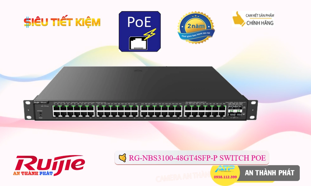 Bộ Quản Lý Mạng  RG-NBS3100-48GT4SFP-P