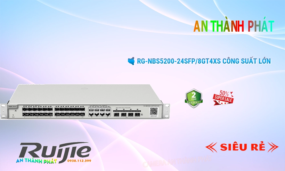 Hãng Ruijie Bộ Quản Lý Mạng RG-NBS5200-24SFP/8GT4XS Hãng Ruijie Bộ Quản Lý Mạng RG-NBS5200-24SFP/8GT4XS