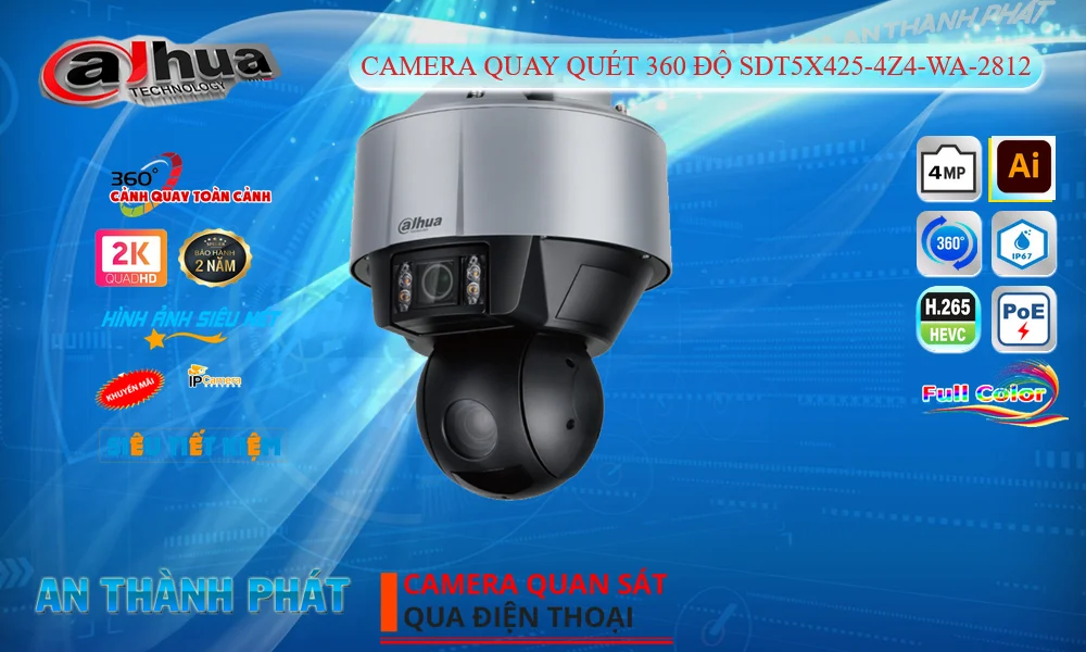 SDT5X425-4Z4-WA-2812 Camera Speed Dome 2K SDT5X425-4Z4-WA-2812 Camera Speed Dome 2K