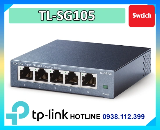 Hub mạng TP-Link TL-SG105, Switch TP-Link TL-SG105, TP-Link TL-SG105, Bộ chia mạng TP-Link TL-SG105, Bộ chuyển mạch TP-Link TL-SG105, TP-Link TL-SG105 Gigabit, TP-Link TL-SG105 5 cổng.