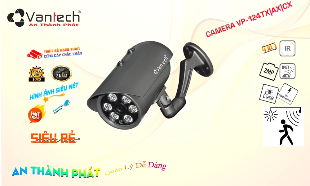 VanTech VP-124TX|AX|CX Sắc Nét