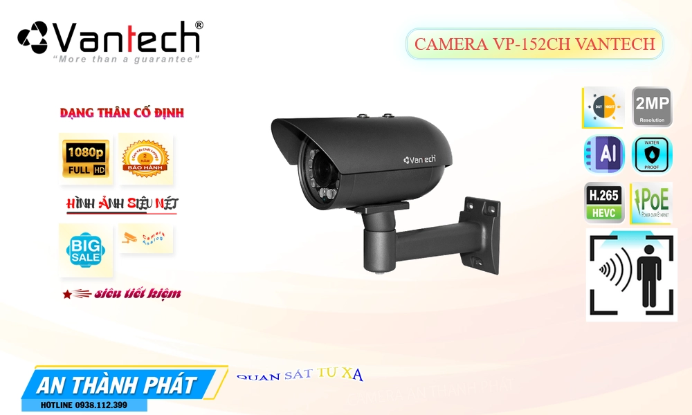 VP-152CH Camera Cấp Nguồ Qua Dây Mạng VanTech