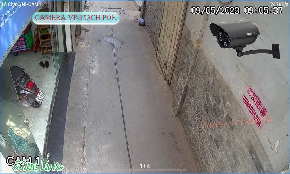 ✲  Camera Cấp Nguồ Qua Dây Mạng VP-153CH VanTech