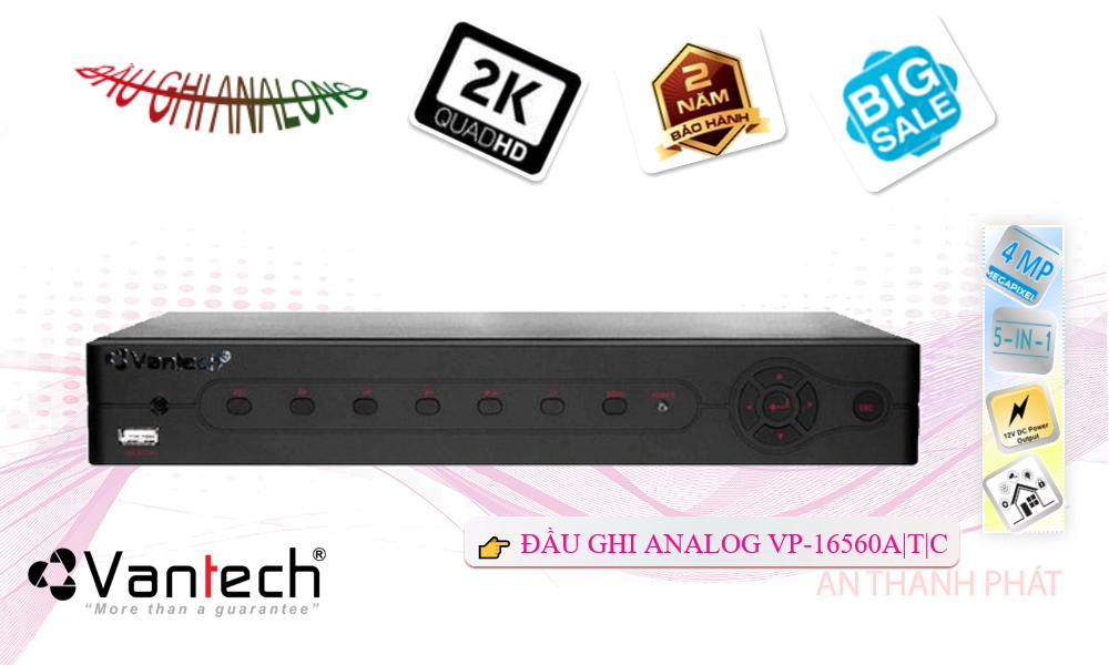 VP-16560A|T|C Đầu ghi Camera VanTech Giá tốt VP-16560A|T|C Đầu ghi Camera VanTech Giá tốt