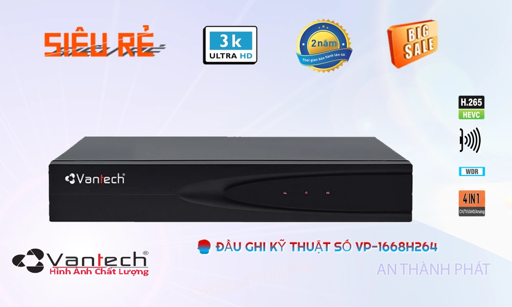 VP-1668H264 Đầu Ghi Hình Chức Năng Cao Cấp