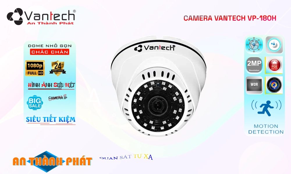 VP-180H Ip POE Sắc Nét Camera Giám Sát Giá rẻ
