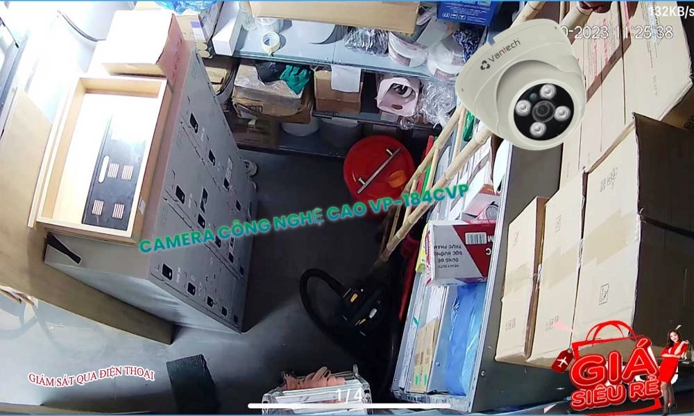 VP-184CVP Camera Cấp Nguồ Qua Dây Mạng VanTech Giá tốt