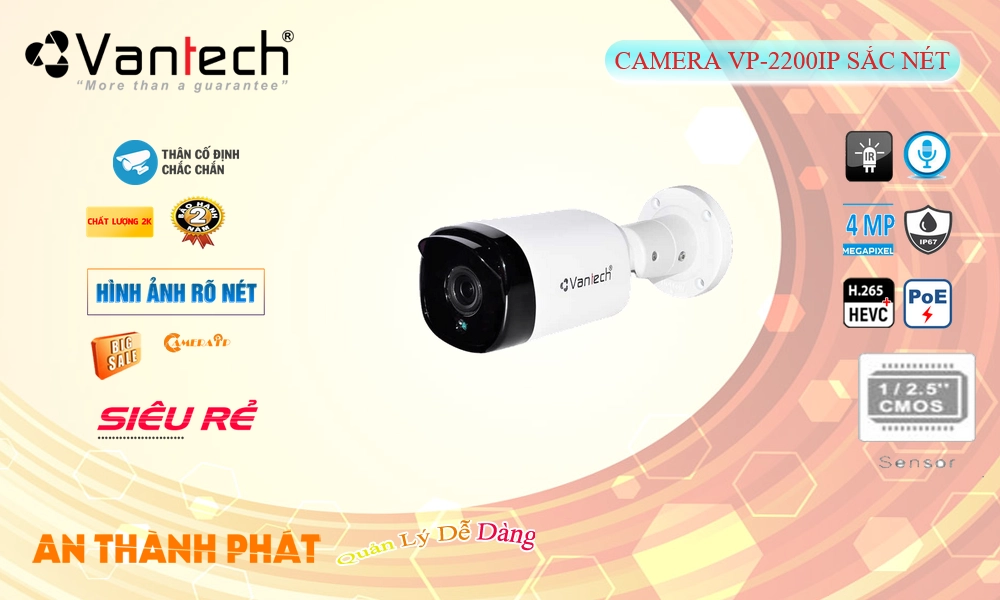 Cấp Nguồ Qua Dây Mạng VP-2200IP Hình Ảnh Đẹp VanTech
