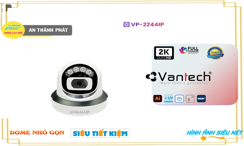 Camera Cấp Nguồ Qua Dây Mạng VP-2244IP Giá tốt Camera Cấp Nguồ Qua Dây Mạng VP-2244IP Giá tốt