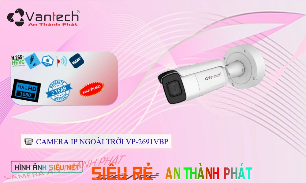 Camera Giá Rẻ VanTech VP-2691VBP Ip POE Sắc Nét Chức Năng Cao Cấp