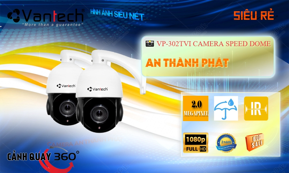Camera HD VP-302TVI Chức Năng Cao Cấp
