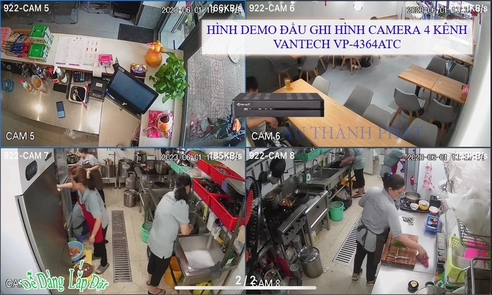 Đầu ghi VanTech VP-4364ATC Tiết Kiệm