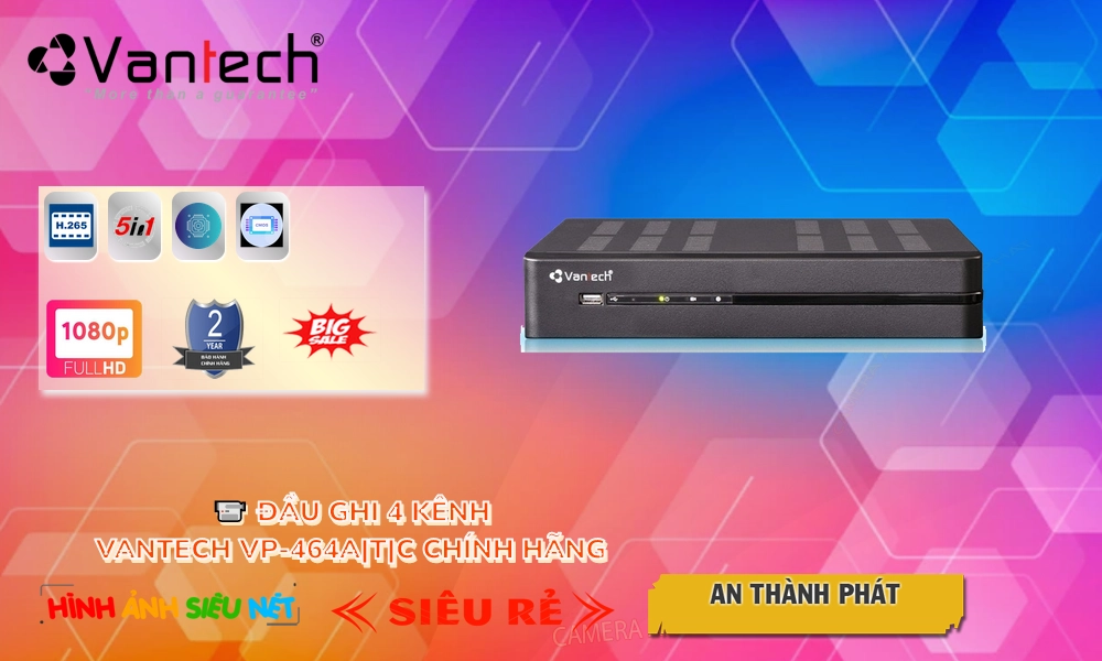 VP-464A|T|C Đầu Ghi VanTech VP-464A|T|C Đầu Ghi VanTech