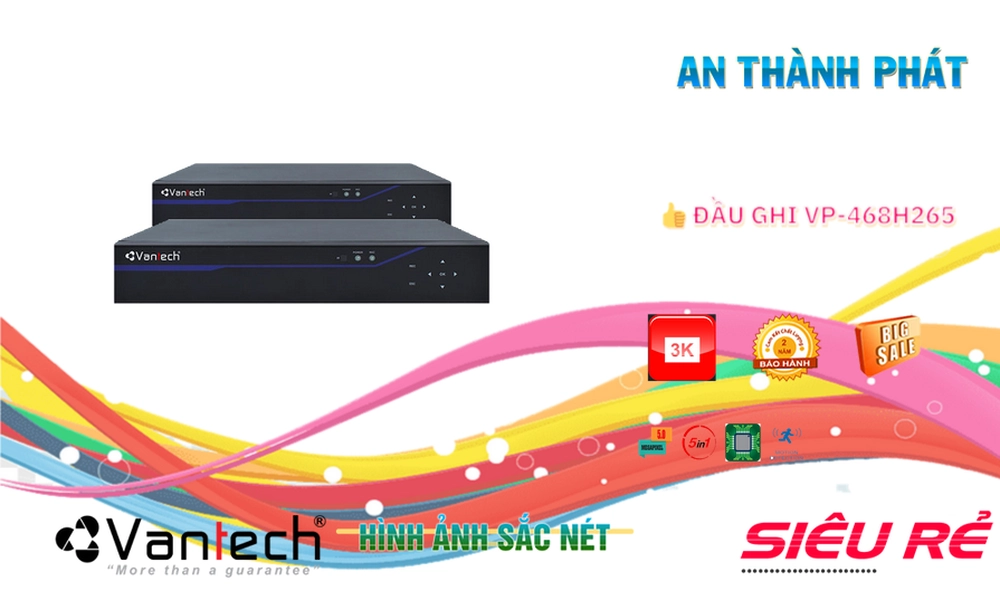 Đầu Ghi VanTech Giá tốt VP-468H265 Đầu Ghi VanTech Giá tốt VP-468H265