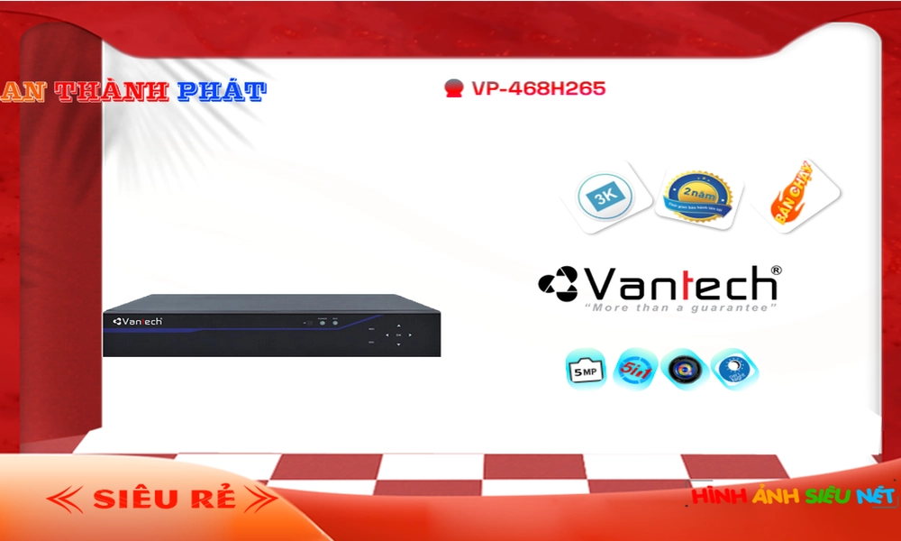 Đầu Ghi VanTech Giá tốt VP-468H265 Đầu Ghi VanTech Giá tốt VP-468H265