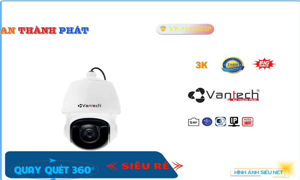 VP-51518ZIP Camera VanTech Giá tốt VP-51518ZIP Camera VanTech Giá tốt