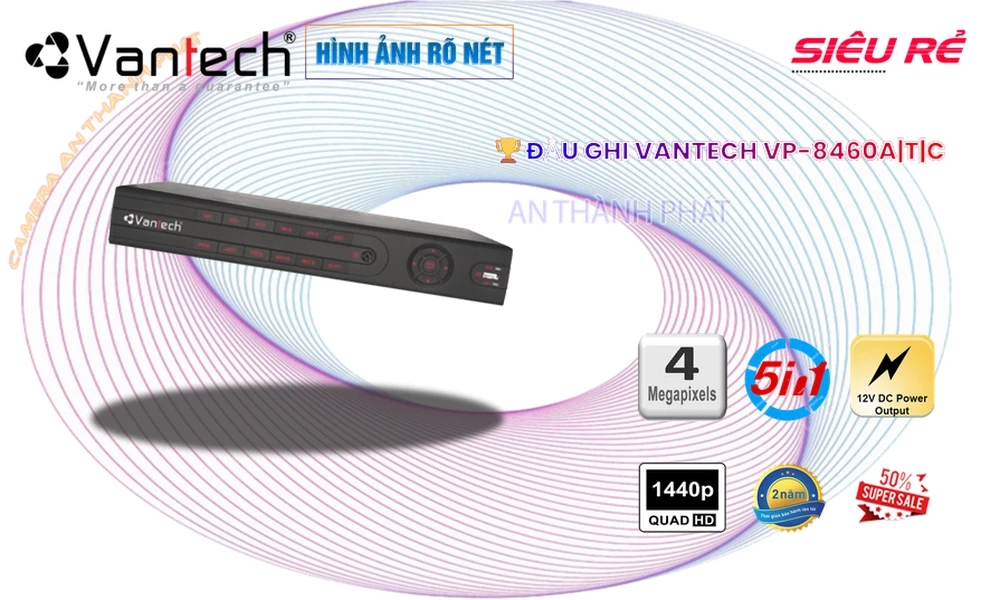 Đầu Ghi Camera VP-8460A|T|C VanTech Giá rẻ Đầu Ghi Camera VP-8460A|T|C VanTech Giá rẻ