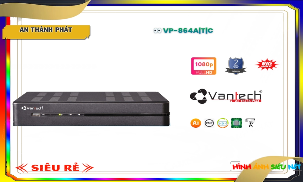 VP-864A|T|C Đầu Ghi VanTech VP-864A|T|C Đầu Ghi VanTech