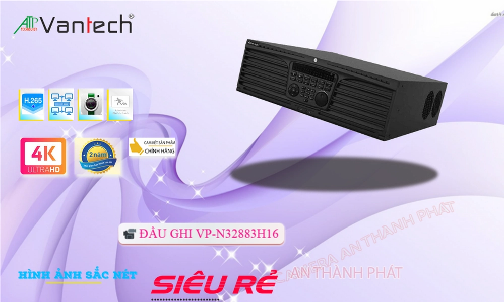Đầu ghi VanTech VP-N32883H16 Tiết Kiệm
