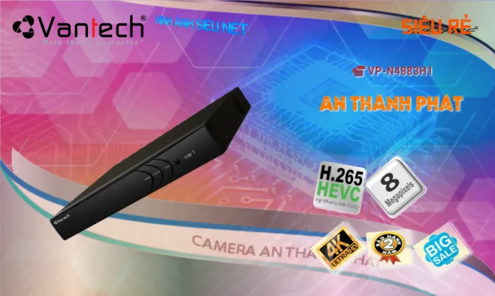 VP-N4883H1 Đầu ghi Camera VanTech Thiết kế Đẹp VP-N4883H1 Đầu ghi Camera VanTech Thiết kế Đẹp