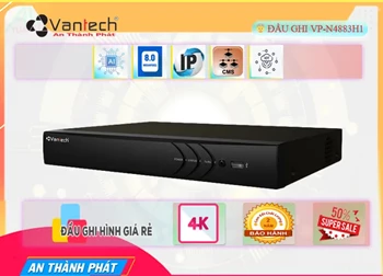 VP-N4883H1 Đầu ghi Camera VanTech Thiết kế Đẹp VP-N4883H1 Đầu ghi Camera VanTech Thiết kế Đẹp