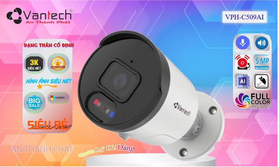 VPH-C509AI sắc nét VanTech