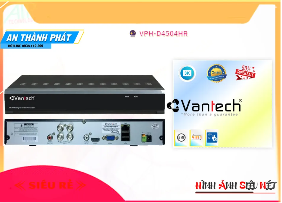 Đầu Ghi Hình VanTech VPH-D4504HR,VPH-D4504HR rẻ nhất,VPH-D4504HR Công Nghệ Mới,VPH-D4504HR Công Nghệ HD  giá mới nhất,VPH-D4504HR Giá Khuyến Mãi,Giá kỹ thuật VPH-D4504HR,Địa Chỉ Bán VPH-D4504HR,VPH-D4504HR rẻ nhất,VPH-D4504HR Công Nghệ Mới