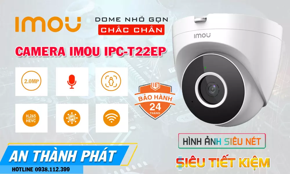 điểm nổi bật của camera Imou Dome IPC-T22EP