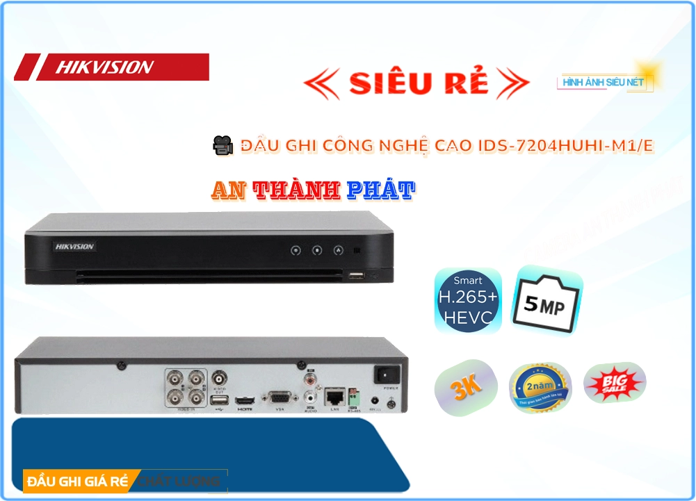 Đầu Thu Hikvision iDS-7204HUHI-M1/E Đầu Thu Hikvision iDS-7204HUHI-M1/E