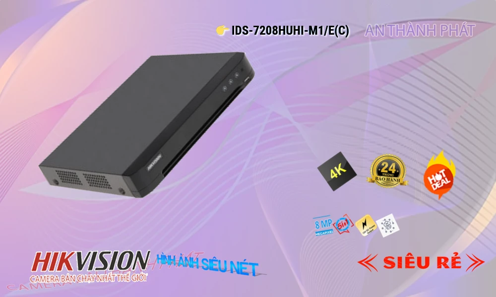 iDS-7208HUHI-M1/E(C) sắc nét Hikvision