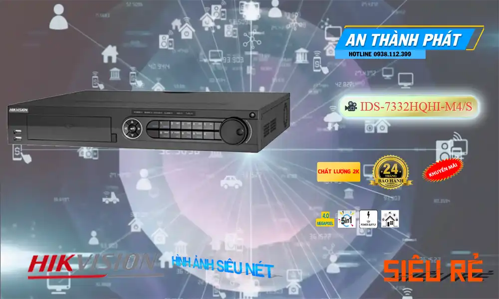 iDS-7332HQHI-M4/S sắc nét Hikvision