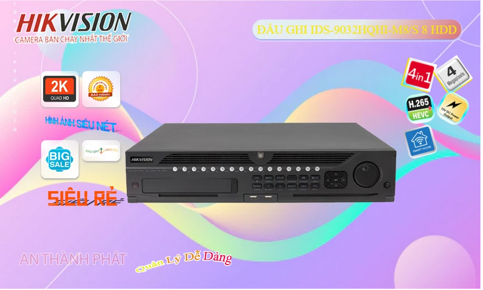 iDS-9032HQHI-M8/S sắc nét Hikvision