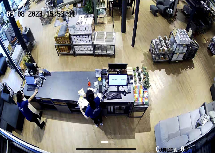 Hình  Camera  thực tế  Chất Lượng Hình  2.0 MP FULL HD 1080P  Sắc nét tiết kiệm chi phí  của bộ Trọn Bộ Camera Cửa Hàng Có Màu Ban Đêm sử dụng mã DS-2CE70DF3T-MFS