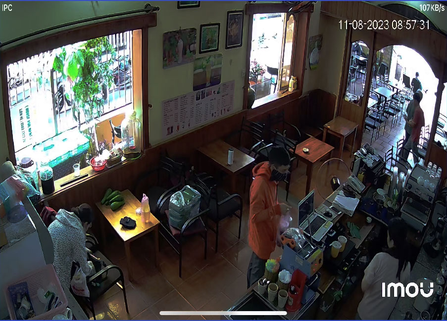 Hình  Camera Giám Sát  thực tế  Công nghệ hình ảnh sắc nét với 2.0 MP của bộ Bộ Camera Shop Thời Trang sử dụng mã DS-2CE76D0T-LMFS